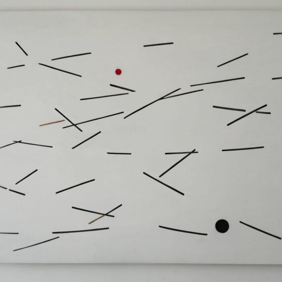 Strömung VIII, 85 x 110 x 0,5 cm, 2007/2019, Acryl auf Holz