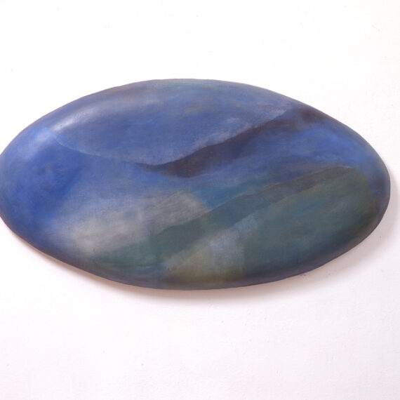Stein 2, 100 x 160 x 12 cm, 1994, Wachstempera auf Gips